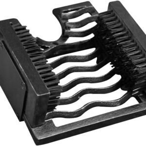 Boot Scraper - Welly Puller, Cast Iron Boot Remover, Outdoor Jack for Wellies - Heavy Duty Wellington Muddy Cleaner with Brush