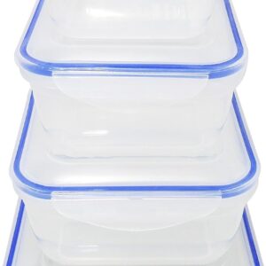 Food Storage Containers with lids 4pcs sets Meal Prep Lunch Plastic Boxes