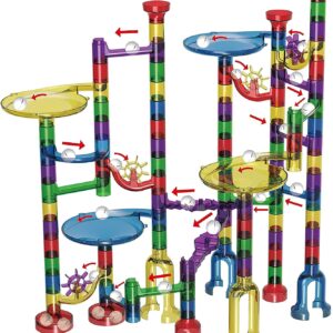 Marble Run Rush 152pcs Construction STEM Toys Marble Mania Game Set Building Blocks Track Educational Learning Toy for Kids